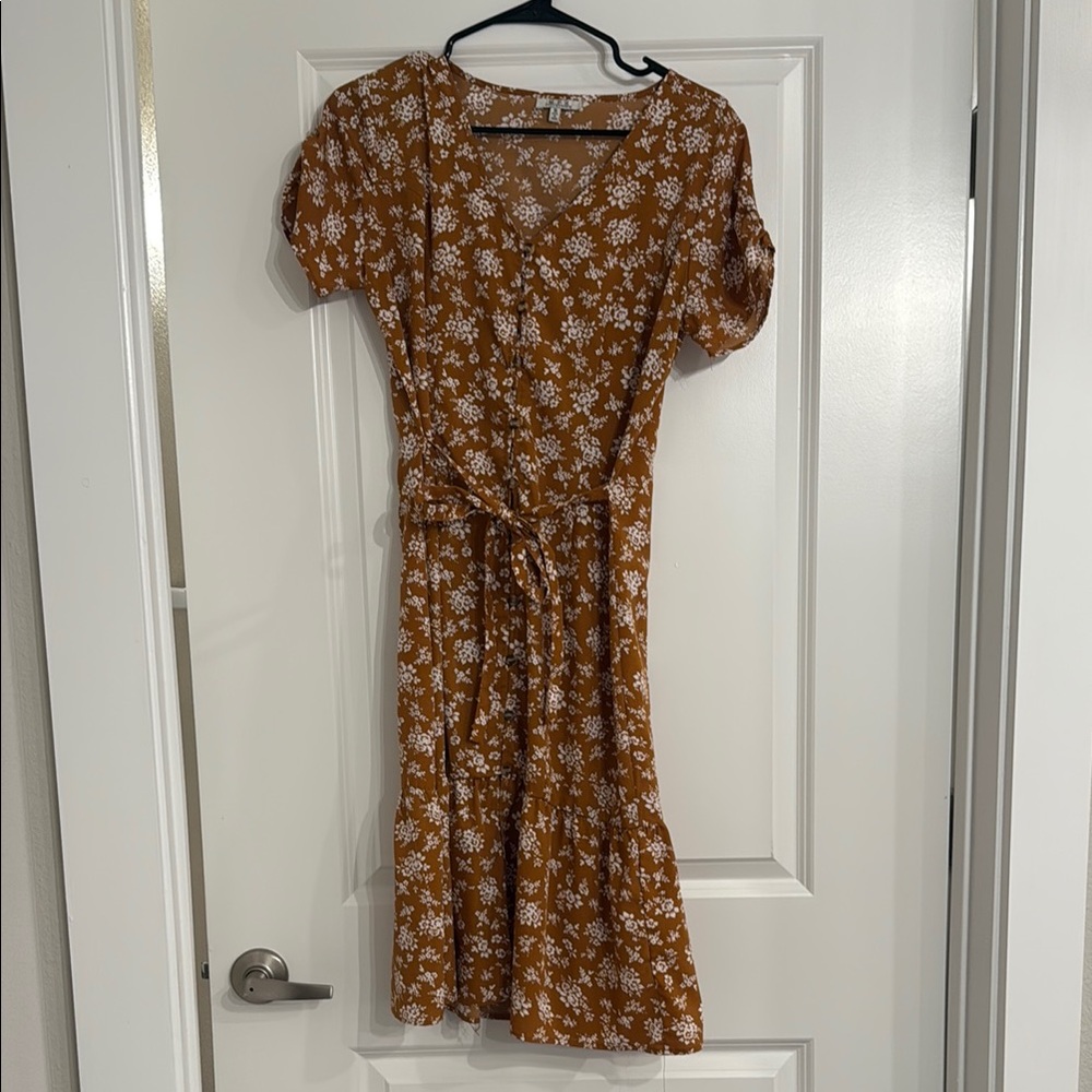 Floral Brown Dress